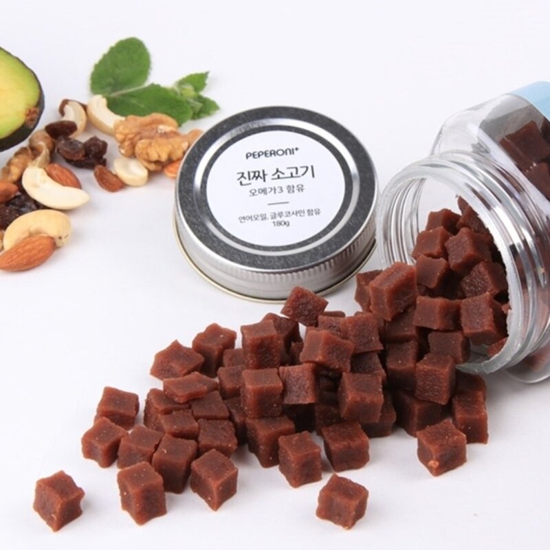 페페로니 진짜 오메가3 져키, 소고기, 180g, 3개