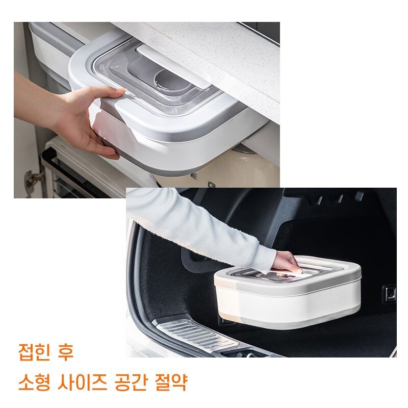 ZOZOFO 접이식 반려동물 펫 사료통 강아지사료통+숟가락 15L, 1개