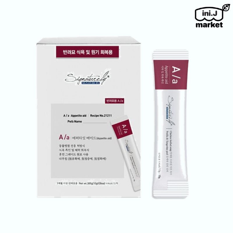 [국내정품]시그니처바이 고양이 A/a aa 처방스틱 10g x 30p 식욕회복 ﻿대용량 스틱[매장], 1개