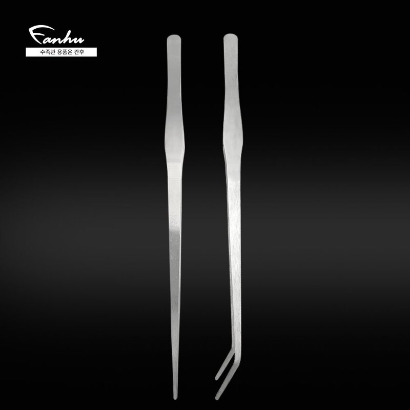 청룡아쿠아 칸후 다용도 핀셋 곡형 27cm, 1개