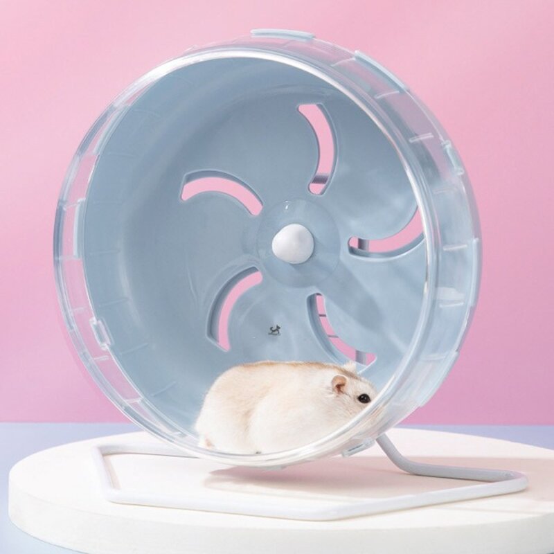 딩동펫 햄스터 무소음 런닝휠 쳇바퀴, 블루, 1개