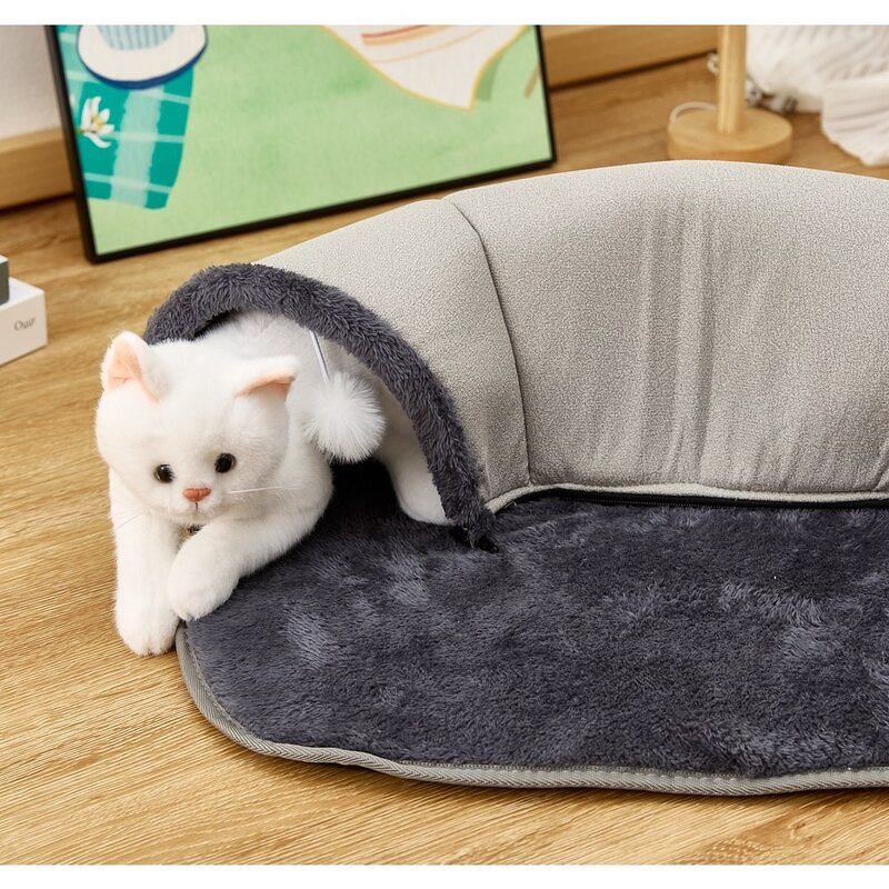 고양이 멀티 다용도 터널 하우스 매트, 그레이, 1개