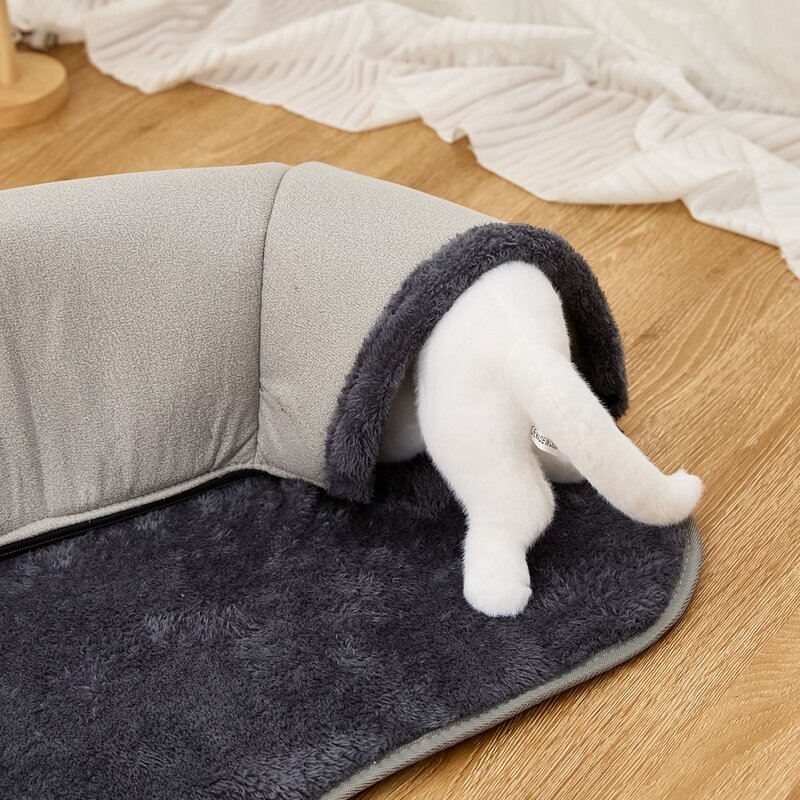 고양이 멀티 다용도 터널 하우스 매트, 그레이, 1개