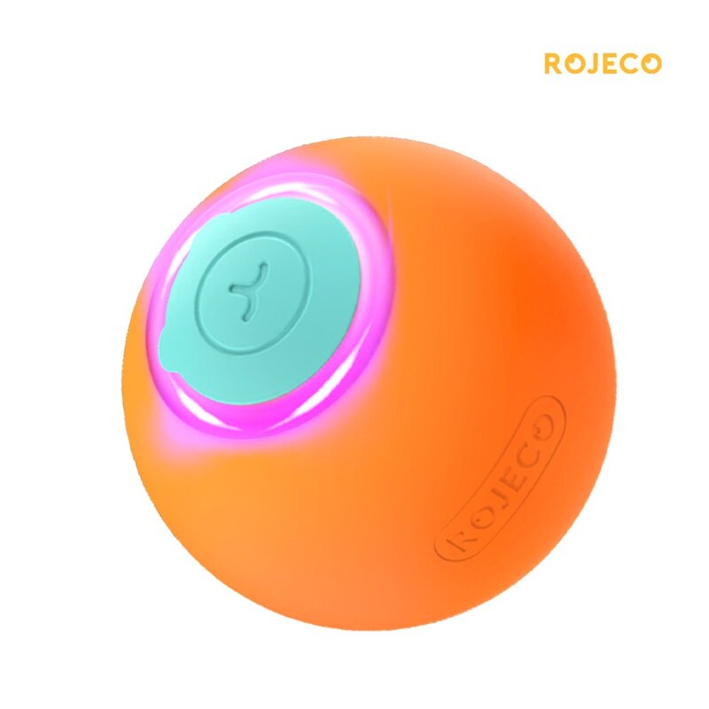 ROJECO 반려동물 통통 공 자동장난감, 1개