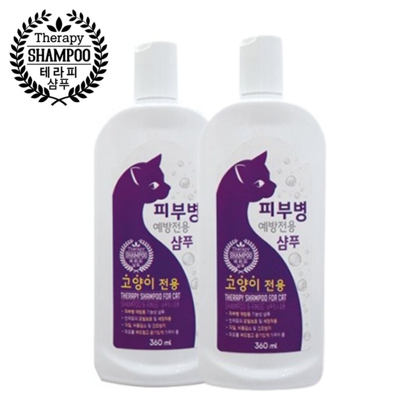 고양이 피부병 예방용 샴푸, 1개, 360ml
