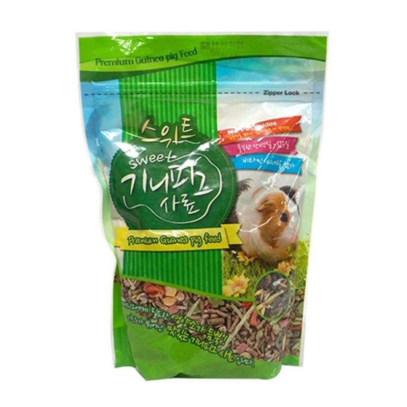 기니피그 혼합사료 건조 곡물씨앗 토끼간식 토끼사료 간식 밥, 650g, 1개