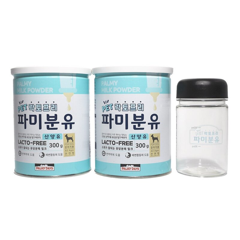 락토프리 파미분유 산양유 300g x 2 + 전용보틀, 2개