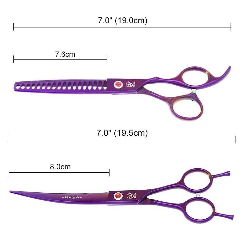 세트 이발 가위 강아지 가늘고 직선 기 애완견 손질 440C 동물, 1개, 단일옵션