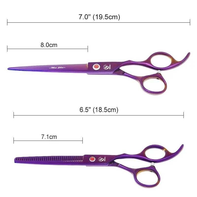세트 이발 가위 강아지 가늘고 직선 기 애완견 손질 440C 동물, 1개, 단일옵션