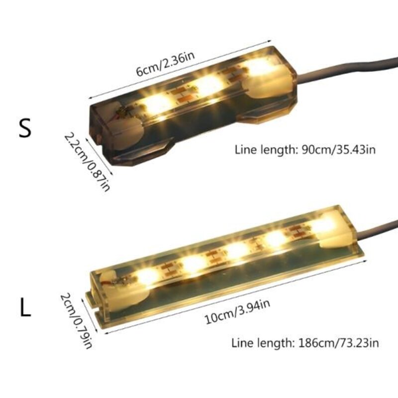 수족관조명 수족관LED 어항조명 Betta 물고기 수족관을 위한 WarmCold 조명 USB LED 스트립 매혹적인 빛, 1개
