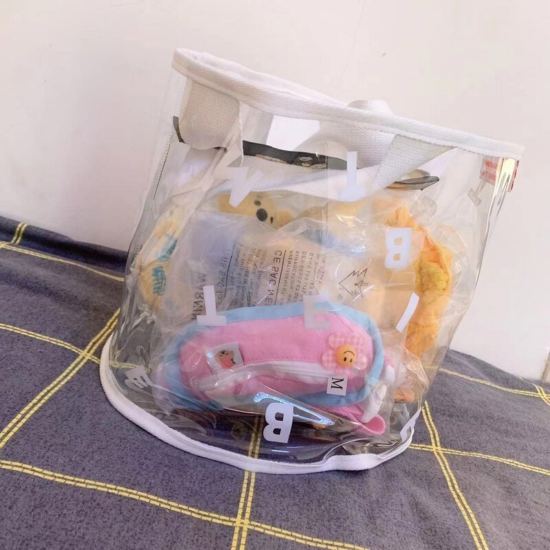 PVC 두꺼운 장난감 보관 바구니 애완 동물 용품 보관 가방 간식 장난감 잡화 휴대용 보관 상자 애완 동물 고양이 장난감 보관, 4, M, 1개