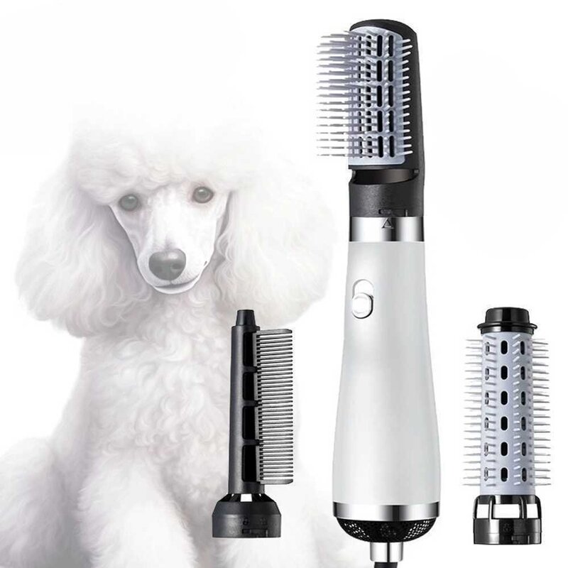반려동물 올인원 드라이기 강아지 고양이 건조+빗질, 3헤드 헤어드라이어, 1개