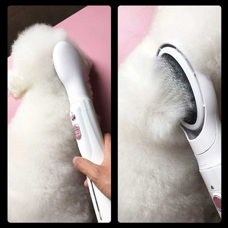 반려동물 올인원 드라이기 강아지 고양이 건조+빗질, 3헤드 헤어드라이어, 1개