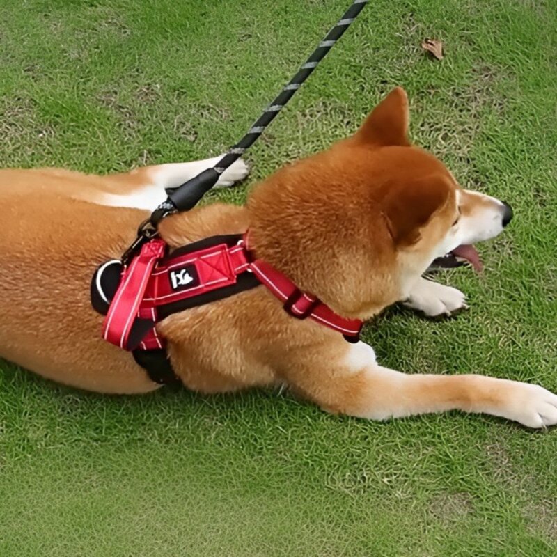 와그펫 강아지 H형 안심 하네스, 블랙, 1개
