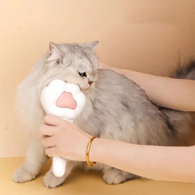 예보들 고양이 발바닥 반려동물 브러시 강아지 털관리 고양이 털 빗 고양이 브러쉬 강아지 브러쉬, 1개, 화이트