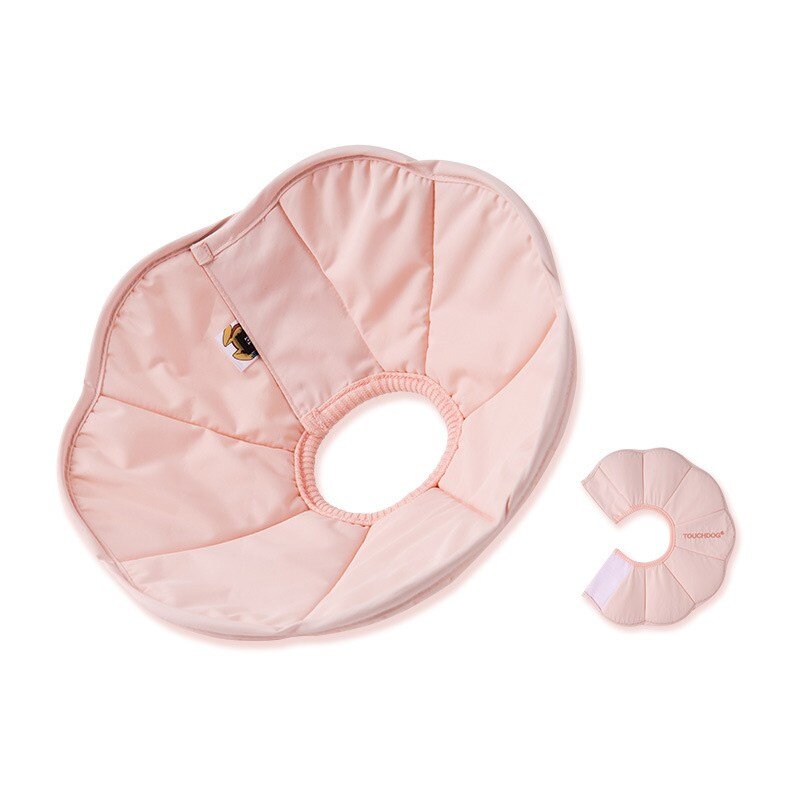 반려동물 고양이 넥카라 엘리자베스 컬러 핥기 방지 물림 및 구충 목줄, 파란색, 1개