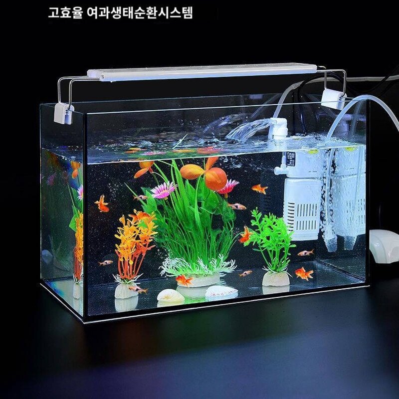 어항 거실 소형 수조 유리 초백 열굴곡 금어항 나항 육각 공룡 전용 항아리 거북 항아리, 20장x14폭x16높이나항아리, 1개