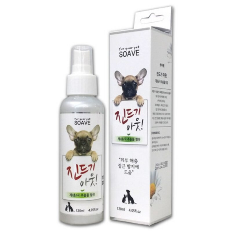 강아지 진드기 외부 기생충 퇴치 스프레이 120ml, 1개, 산책전에 스프레이