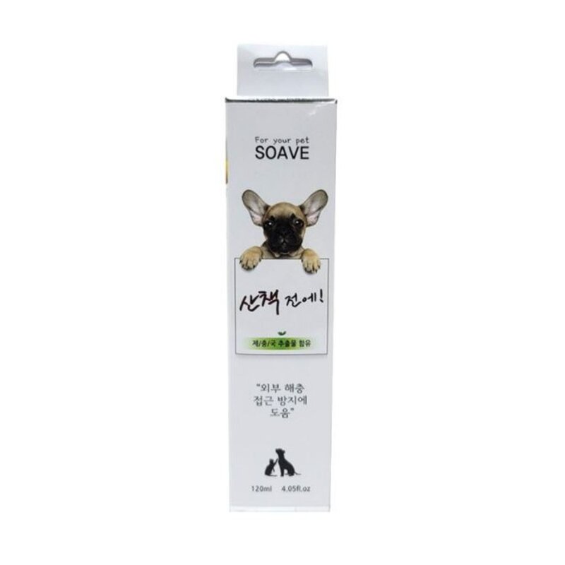 강아지 진드기 외부 기생충 퇴치 스프레이 120ml, 1개, 산책전에 스프레이