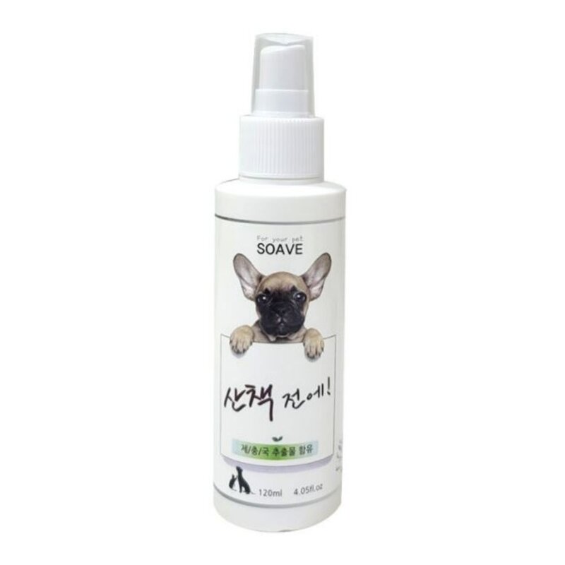 강아지 진드기 외부 기생충 퇴치 스프레이 120ml, 1개, 산책전에 스프레이
