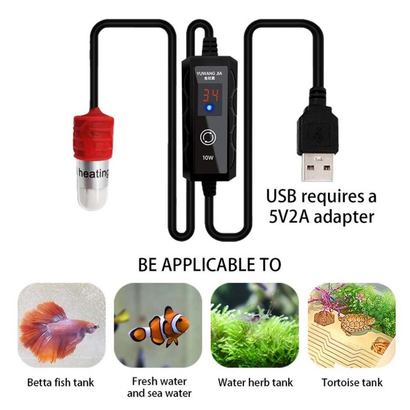 수족관 어항히터기 거북이 아마존 USB 미니, 1개