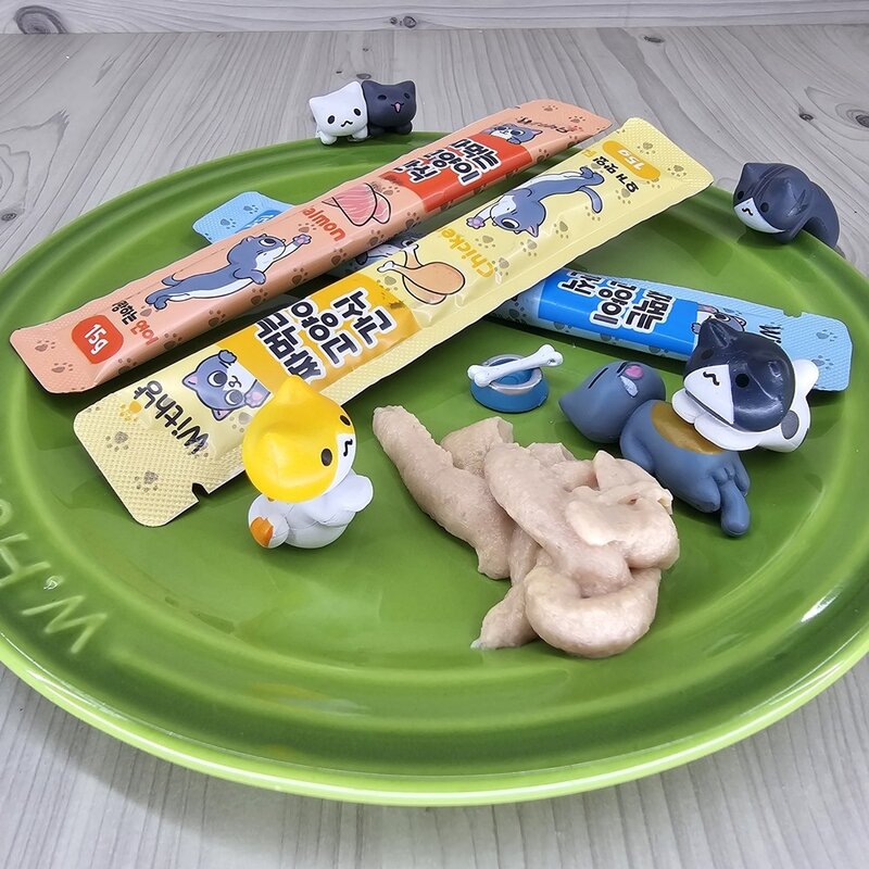 위드냥 고양이츄르 짜먹는 고양이 간식 3종 혼합 총 60스틱 닭고기 참치 연어 츄르, 60개, 15g
