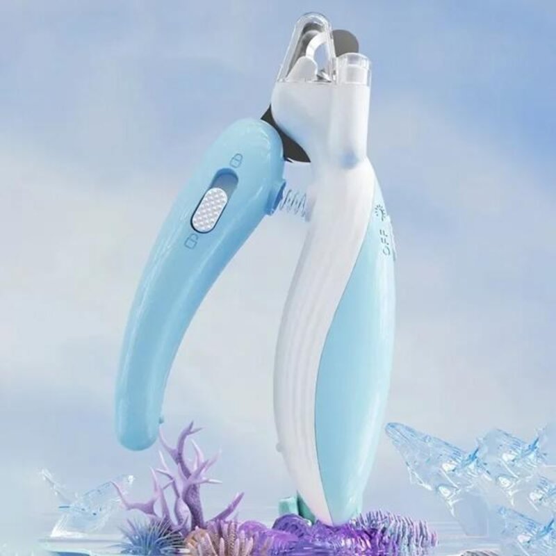 반려동물손톱깍기 개 고양이 작은 동물 발톱 트리머 애완 공급 Led 조명 손질 가위가있는 전문 손톱깎이, [01] A, 1개
