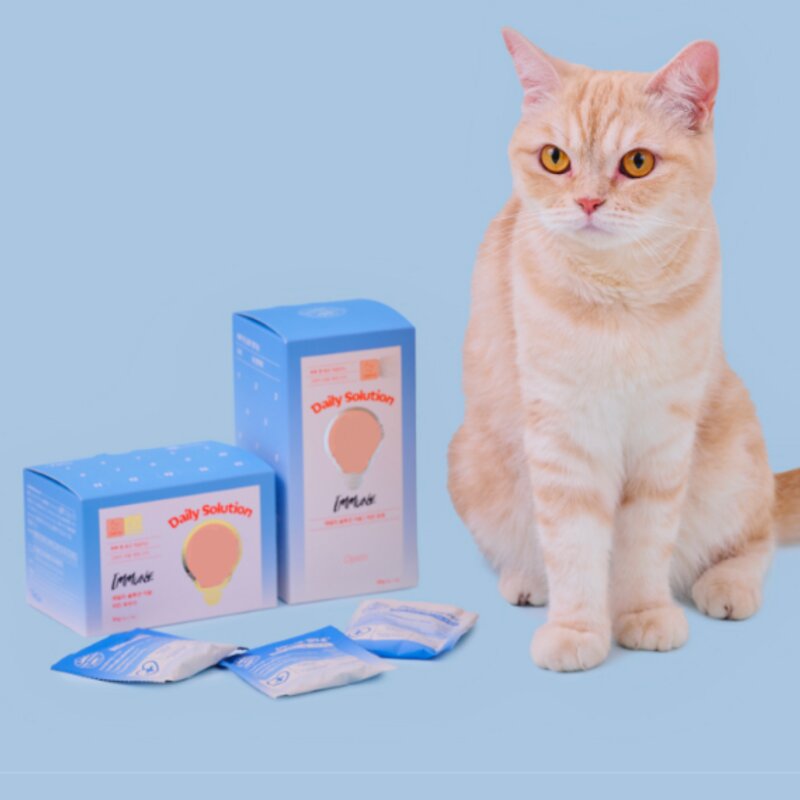 닥터펠리스 고양이 데일리 솔루션 파우더 이뮨 영양제 30g 15p, 2개, 면역력 강화, 치킨