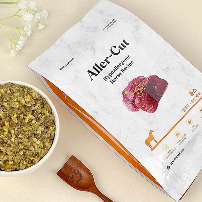 하이독 강아지 알러컷 홀스 화식 사료 (냉동), 기타육류, 100g, 5개