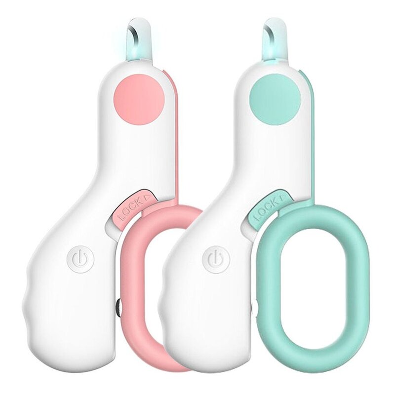 [아서스상점]LED 강아지 발톱깎이 고양이 애견발톱깎이 DD-12814, 1개, 블루