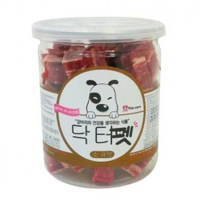 [오너클랜] 닥터펫 소 큐브 200g 1통, 상세 설명 참조, 1개