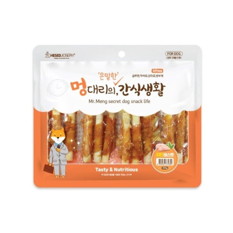 우리집 댕댕이 간식생활 치킨비스켓300g, 300g, 1개