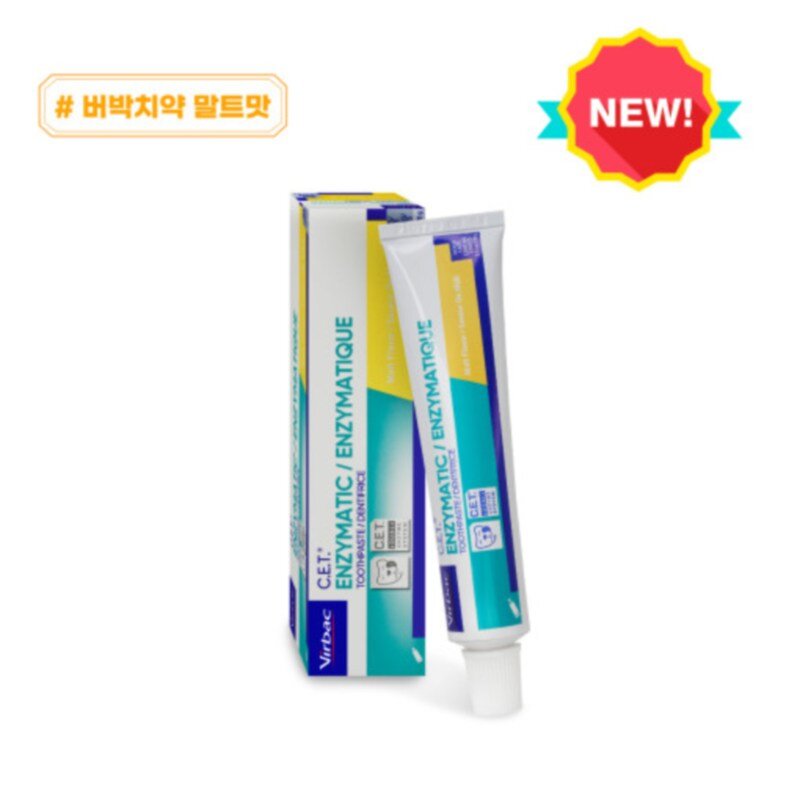 고양이강아지치약 버박 CET 이중효소 치약 말트맛 70g, 1개