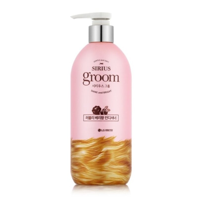 LG생활건강 시리우스 그룸 러블리 베리향 반려견 애견 컨디셔너 모든 반련견용 400ml, 400g, 1개