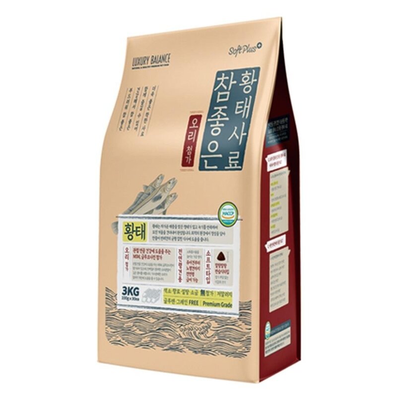 노령견용 오리첨가 황태사료 3kg 소프트사료 펫사료, 1개