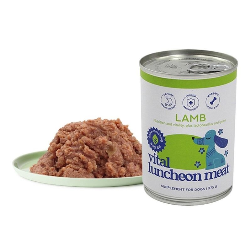 댕댕이 사료토핑용 양고기맛 캔간식 애견캔 강아지캔, 375g, 1개