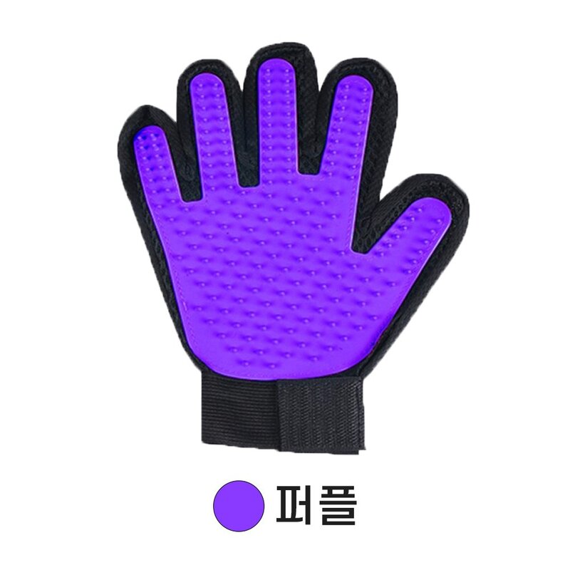 케일 장갑 펫브러쉬 털관리 애완동물 그루밍 글러브1짝, 1개, 블루