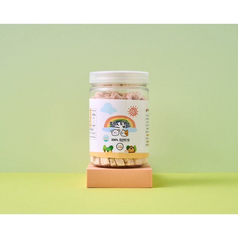 펫스탭스 100% 원재료 트릿 북어 치킨 소간, 소간트릿, 100g, 1개