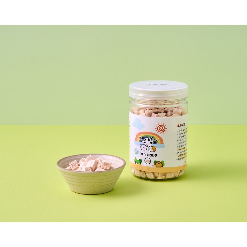 펫스탭스 100% 원재료 트릿 북어 치킨 소간, 소간트릿, 100g, 1개