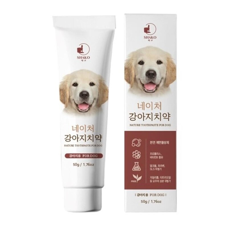 닭고기향 애견 치약 강아지 충치예방 양치 구취 댕댕이 치아 관리용, 1개