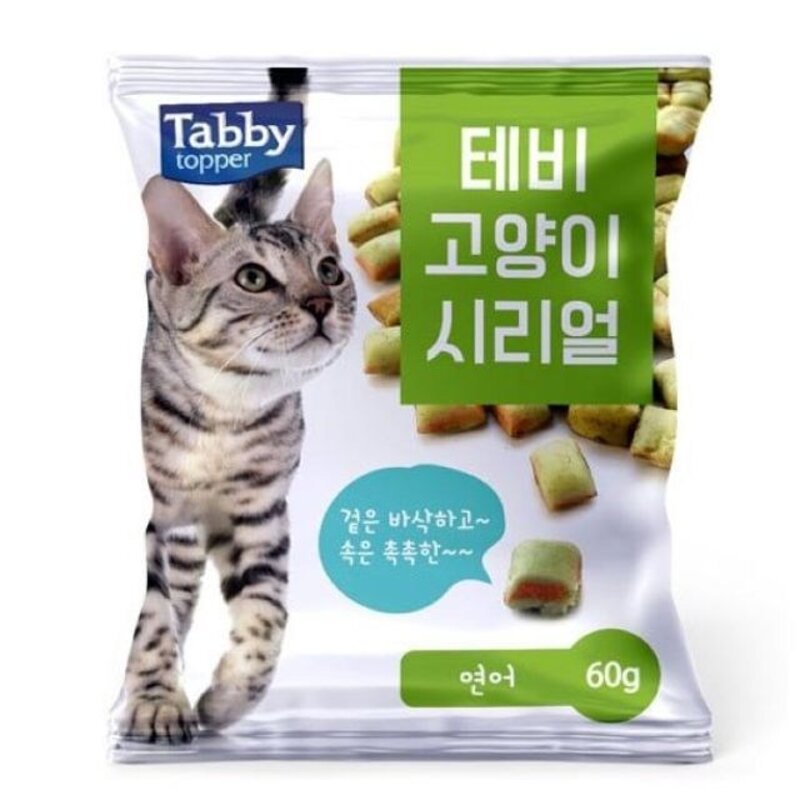 [신속상품] 연어 60g 시리얼 고양이 3AA19-8493, 단품, 본상품선택