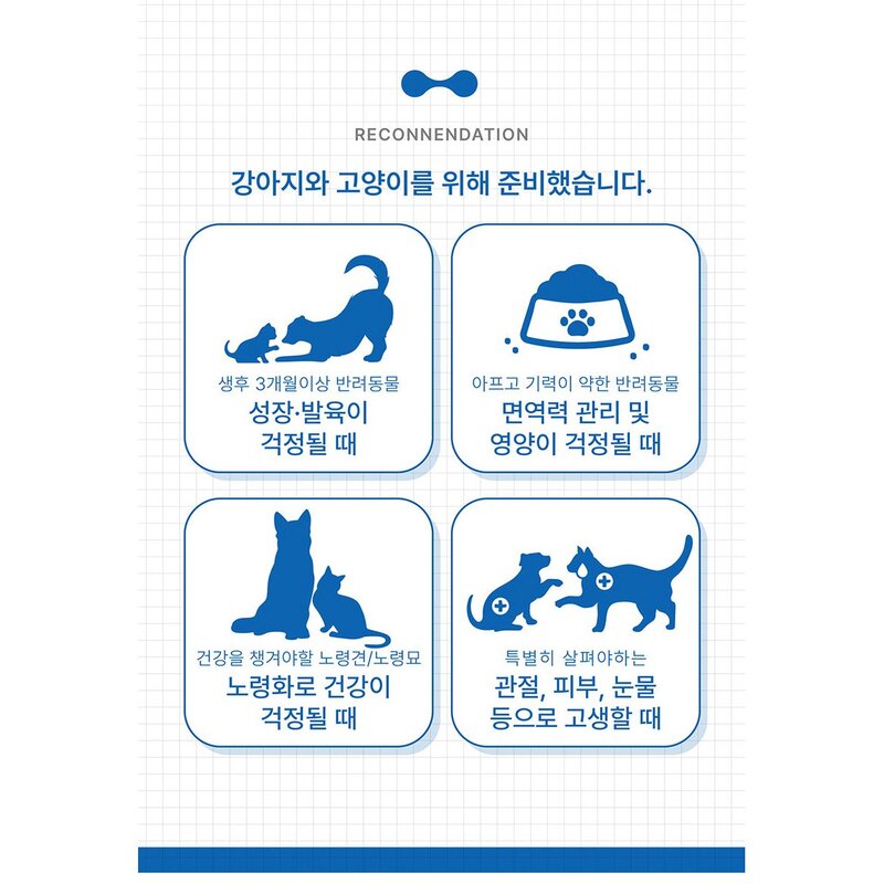 꽃담우리 강아지 고양이 눈 영양제, 1세트, 무, 눈물 개선/눈건강