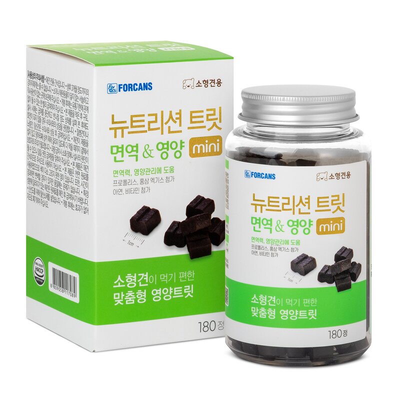 뉴트리션트릿 미니 면역&영양 180정 포켄스 강아지 영양제