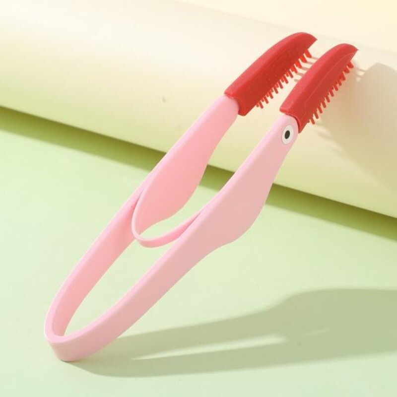고양이 강아지 털 스팀 브러쉬 장모 단모 털제거 부드러운 실리콘 개 눈물 자국 브러시 눈 청소 빗 배설물 제거제 클리너 클립 애완 동물 용품 제품, 4) yellow