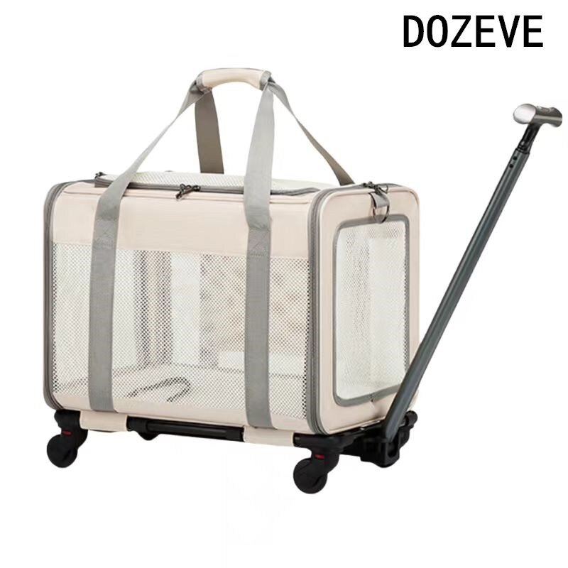 반려동물 베이직 원터치 폴딩 유모차 dozeve, 블랙