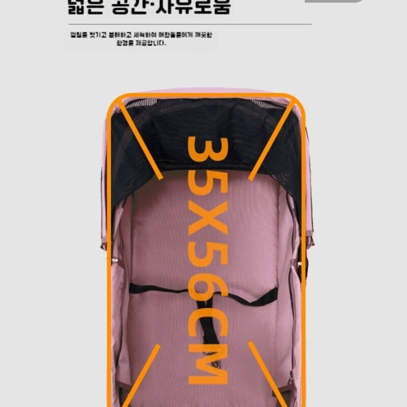 반려동물 소형 대형견 겸용 경량 유모차, L. 그레이 (클래식 15kg)