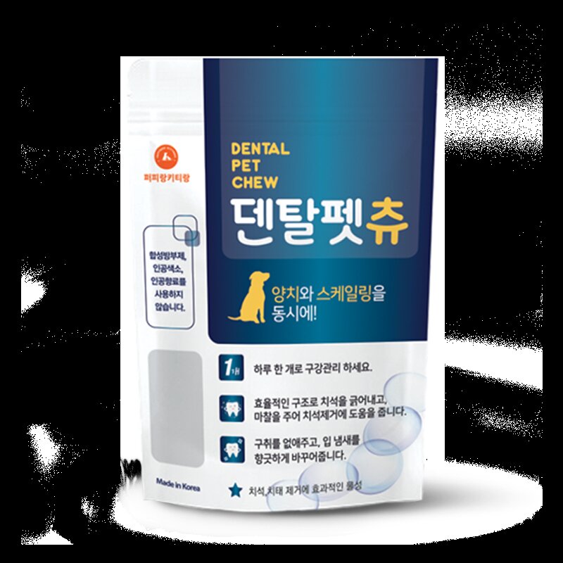 덴탈펫츄 강아지 치석껌 덴탈케어 반려견 양치 스케일링 덴탈껌, 180g, 1개