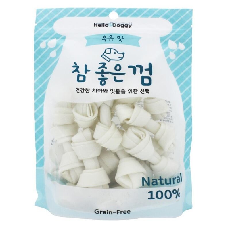 건강한 치아와 잇몸 우유맛 덴탈껌 18p 강아지간식껌 강아지가좋아하는