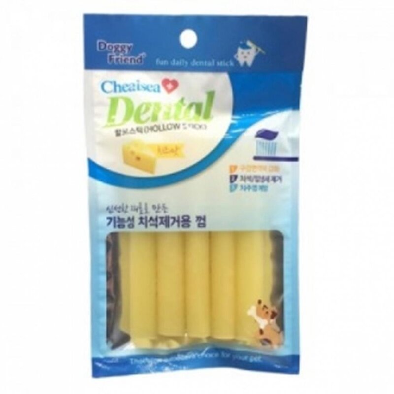 치아 건강한 간식 덴탈할로스틱 치즈향 5p 애견껌 맛있는개껌 고급간식