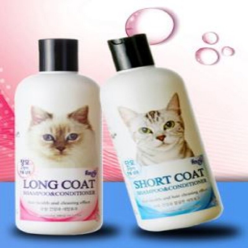 마타 장모 고양이전용 샴푸앤린스 300ML 고양이샴푸 고양이미용 고양이비듬 고양이목욕용품